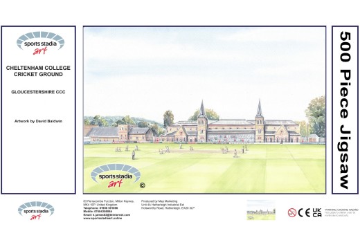 Cheltenham College Cricket Ground Fine Art Jigsaw Puzzle - Gloucestershire CCC Cheltenham College Cricket Ground Fine Art Jigsaw Puzzle - Gloucestershire CCC